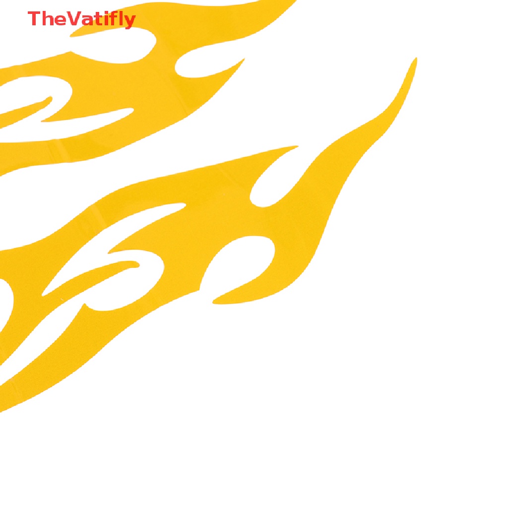 Bộ 2 Miếng Dán Phản Quang 40cm Họa Tiết Ngọn Lửa Cho Xe Hơi