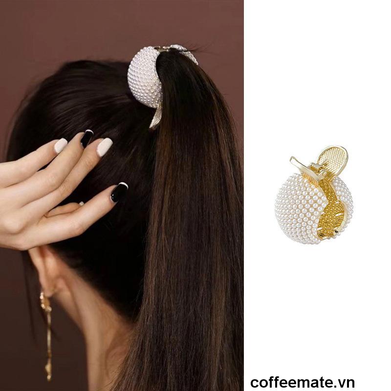 (MớI) Kẹp Tóc Đính Đá Cố Định Tóc Đuôi Ngựa Kim LoạI Thời Trang Dành Cho Nữ