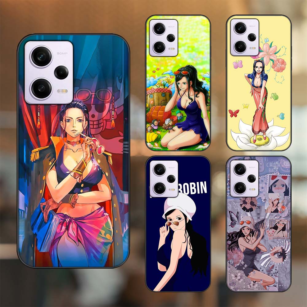 Ốp lưng Xiaomi Redmi Note 12 viền đen in hình Nico Robin One Piece Đảo Hải Tặc
