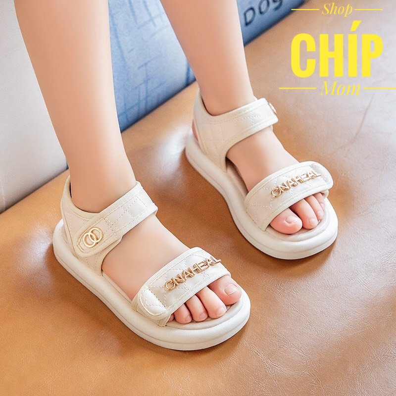 sandal bé gái dép quai hậu cho bé gái siêu nhẹ da PU mềm cho bé đi học đi chơi cho bé từ 1 tuổi QCCC full hộp 2249