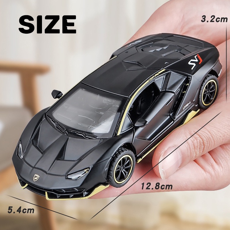 Mô Hình Xe Hơi Lamborghini LP780-4 Tỉ Lệ 1: 36 Bằng Hợp Kim Có Đèn Và Nhạc Dễ Thương Cho Bé Trai