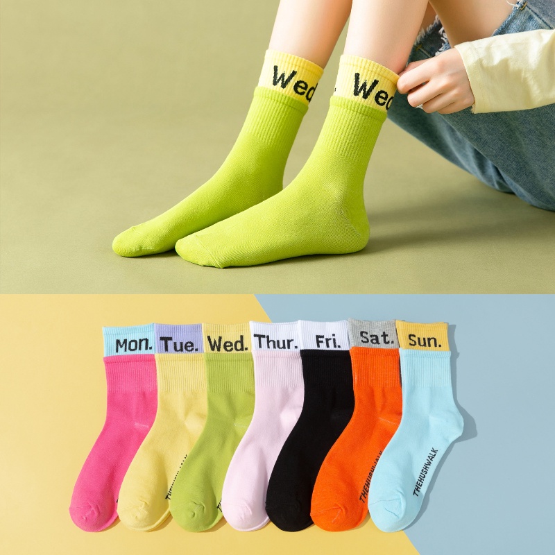 Vớ Cotton Nhiều Màu Sắc Hợp Thời Trang Cho Nữ