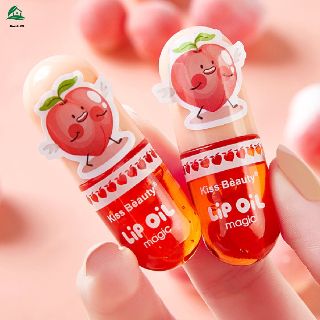 Son Bóng Dưỡng Ẩm Lâu Trôi Chống Thấm Nước Không Dính Màu Đào Tự Nhiên