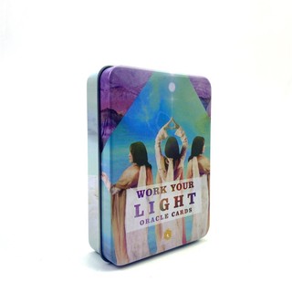 Bộ bài Work Your Light Oracle Hộp sắt S5