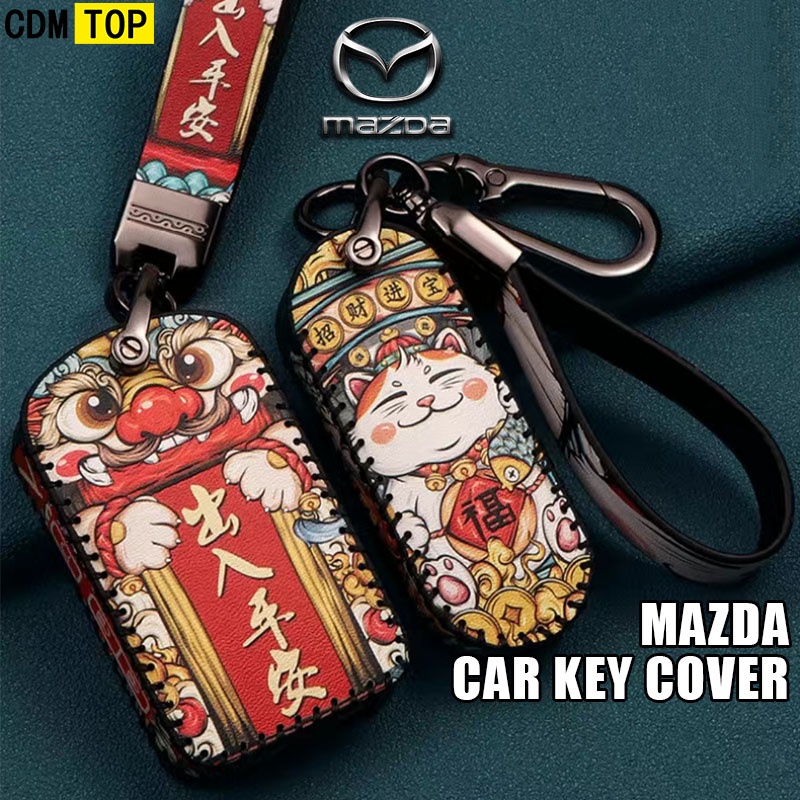 Vỏ Bảo Vệ Chìa Khóa Xe Hơi MAZDA 2 3 CX4 Cx5 M6 Cx8 CX30 MAZDA 3 Axela Atenza Familia Cx5 Cx3 Cx7 Cx8 Cx9