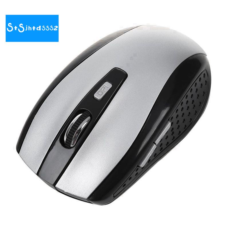 Chuột Quang Không Dây 2.4G ĐầU NhậN USB Cho PC / Laptop / HP Dell Toshiba ACER / BạC