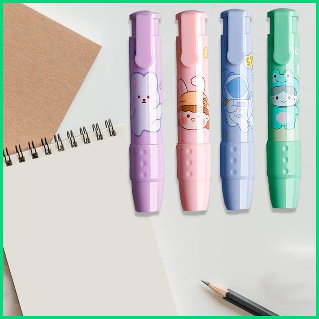 Gôm Tẩy Bút Chì Dạng Nhấn Thu Gọn Được Thiết Kế Dễ Thương Cho Bé
