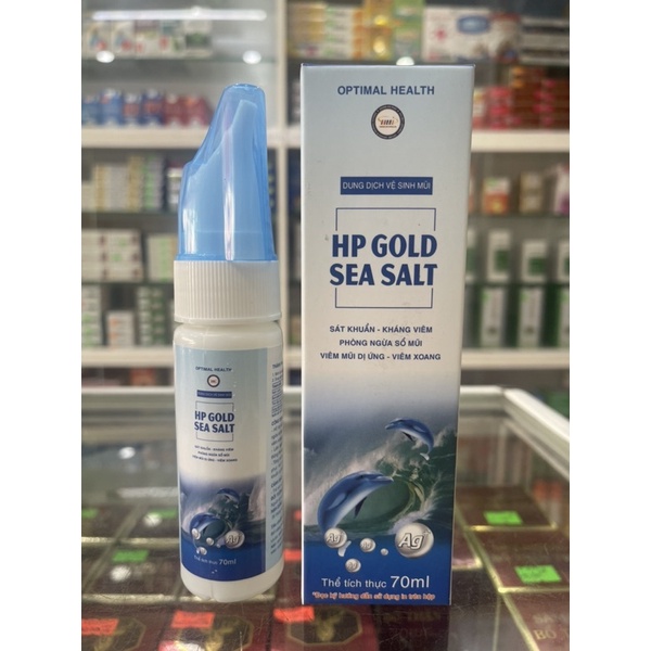Dung dịch vệ sinh mũi tai HP Gold Sea Salt - 70ml - sát khuẩn, phòng ngừa sổ mũi