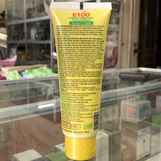 Sữa rửa mặt E100 Nghệ không hạt 100g