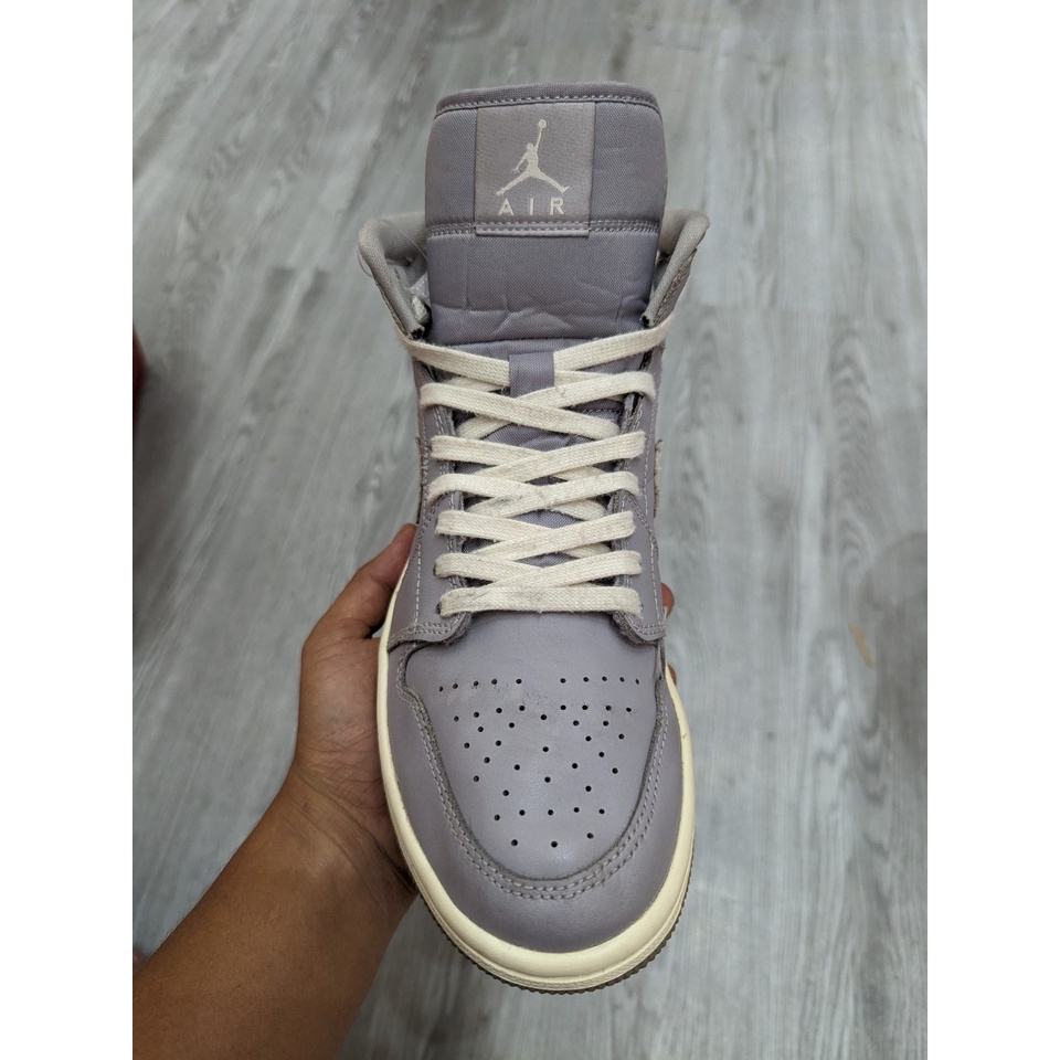 Giày 2hand Jordan 1 Mid Atmosphere Grey Pale Ivory  - CD7240-002 - SIZE 40.5