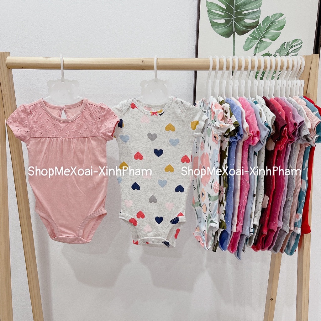 BODYSUIT CARTER, BODYCHIP CỘC TAY MIX HÃNG CHO BÉ