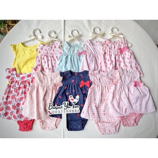 Đầm carter, chip váy, body đùi, romper carter hàng xuất khẩu