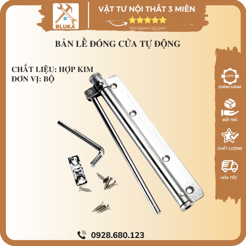 Bản Lề Tự Động Đóng Khép Cửa Thông Minh - Bluka