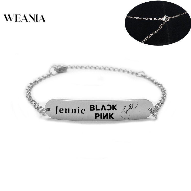 Vòng Đeo Tay Bằng Thép Không Gỉ WEANIA Kpop BP