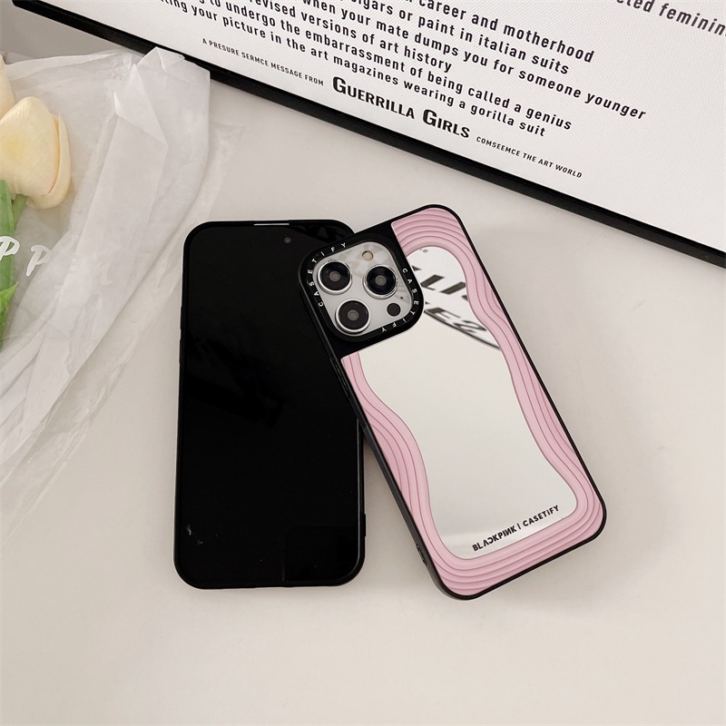 Ốp Điện Thoại TPU Silicon Chống Sốc Tráng Gương In Hình Nhóm Nhạc Blackpink Cho iPhone 11 12 13 14 Pro Max 14 Plus