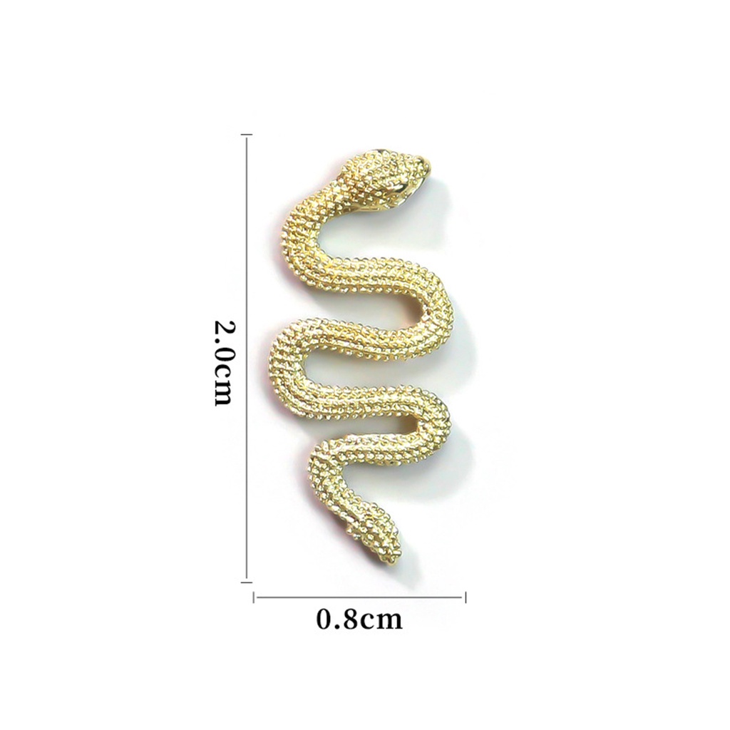 Set 10 Phụ Kiện Trang Trí Móng Tay Hình Rắn Độc Đáo