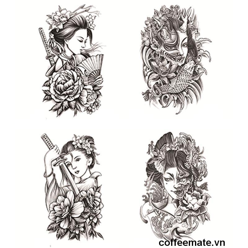 【coffeemate】⚡Hình Xăm Dán Tạm Thời Chống Nước Lâu Trôi 2 Tuần Trang Trí Đẹp Mắt