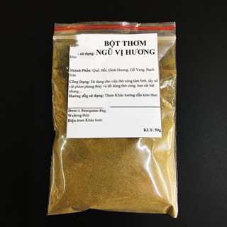 Bột thơm ngũ vị hương bao sái tẩy uế, trộn tro bát hương