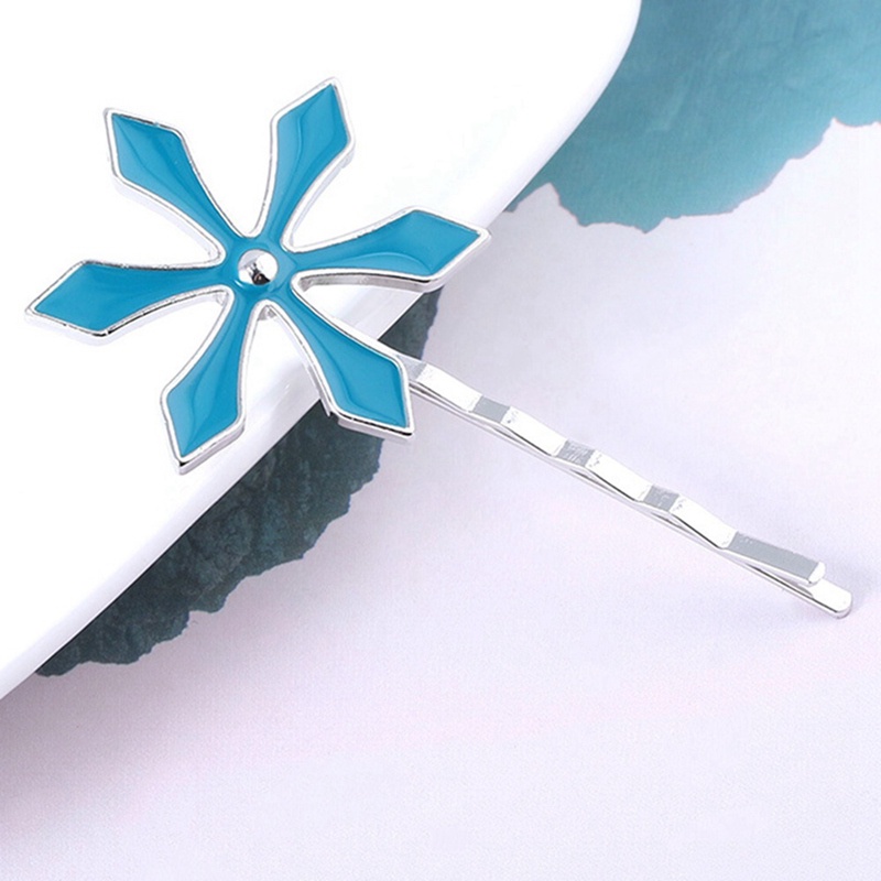 Kẹp Tóc Màu Xanh Dương Nhạt Phong Cách Riman Mới 2023