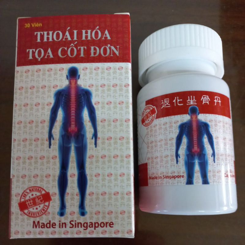 Thoái Hóa Tọa Cốt Đơn Singapore 30 viên
