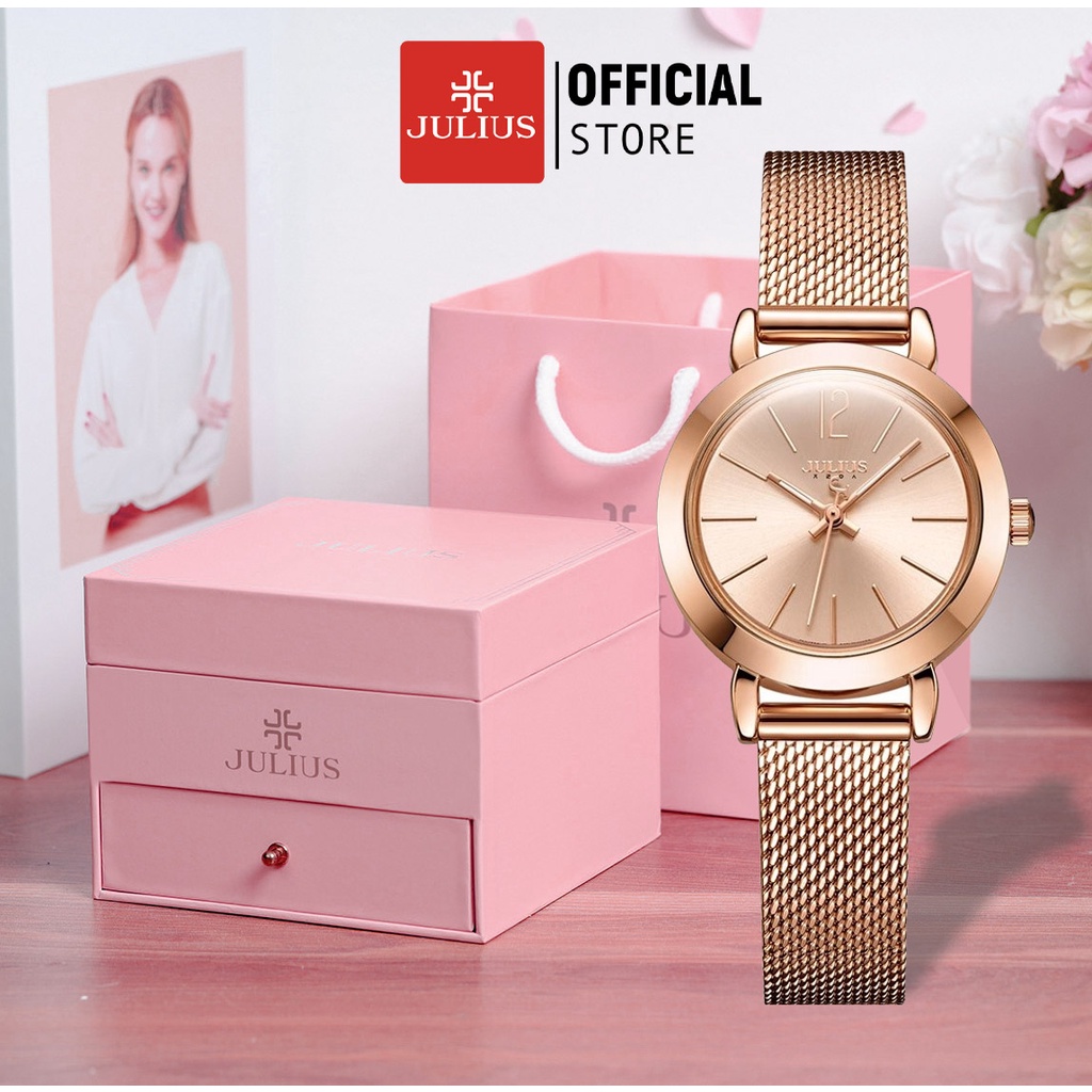 [Julius Official] Đồng hồ nữ Julius JA-732 + hộp