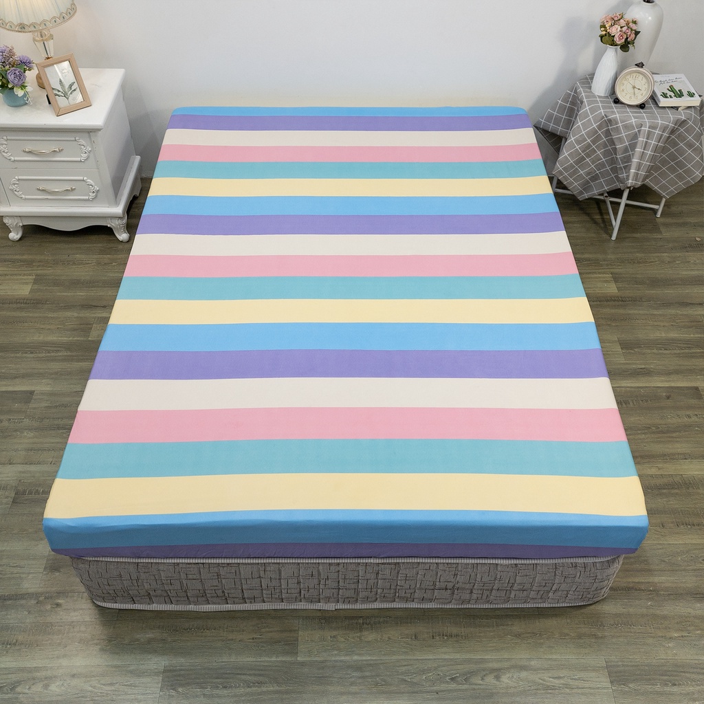 (Bán Chạy Nhất) ️ Lẻ ga bọc đệm m2/m6/m8/2m2, drap bo chun bao nệm đẹp cotton poly - Mẫu Bầu trời sao, nhiều mẫu đẹp