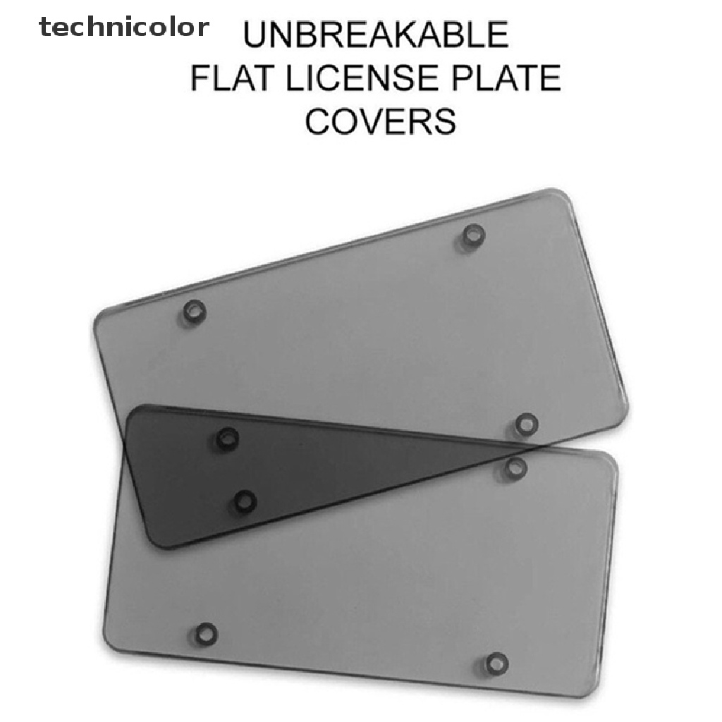 Technicolor d Khung Bảo Vệ Biển Số Xe Hơi Phẳng Màu Trong Suốt TYG