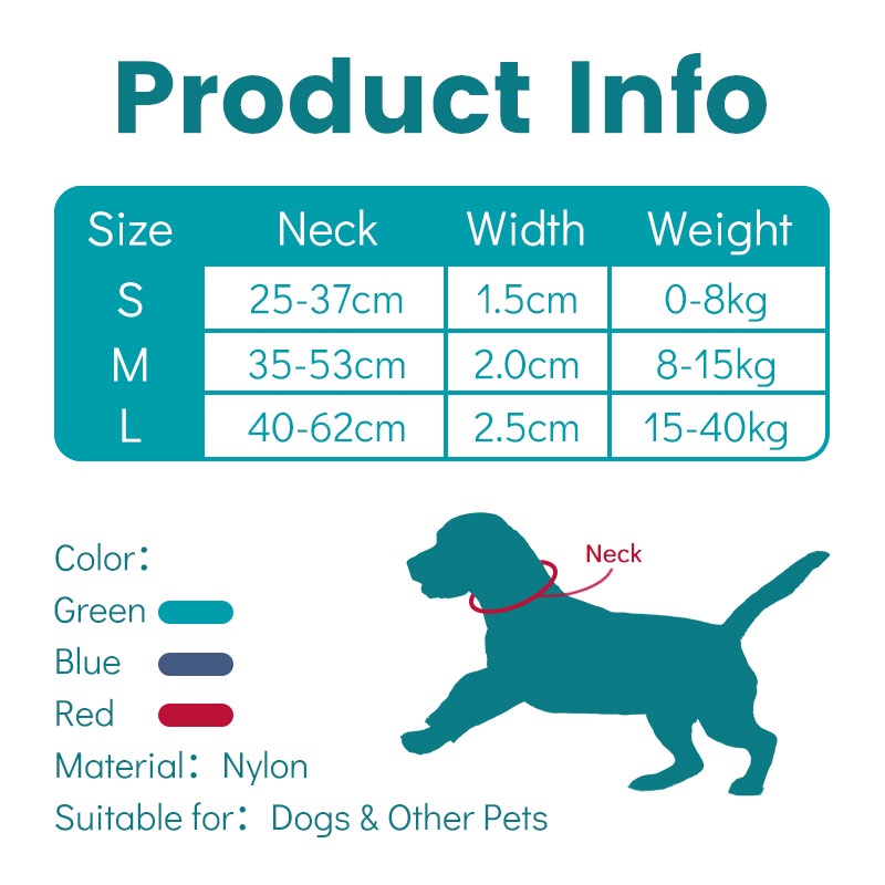 HamshMoc Vòng Cổ Mềm Mại Có Khóa An Toàn Tháo Gỡ Nhanh Cho Thú Cưng Cỡ Nhỏ / Vừa / Lớn