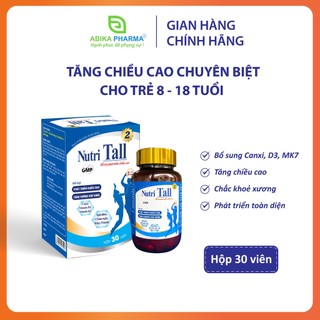 Nutri Tall 2 – Chuyên biệt phát triển chiều cao cho trẻ 8 - 18 tuổi