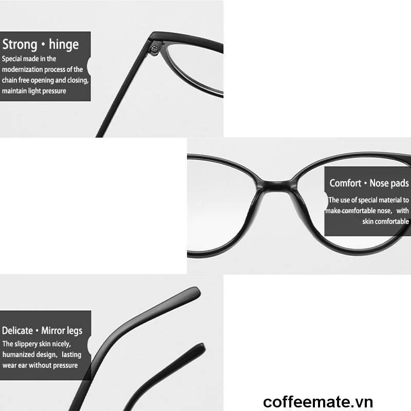 ⚡Kính Mát Mắt Mèo TR90 Màu Đen Phong Cách Đường Phố Thời Trang Cho Nữ