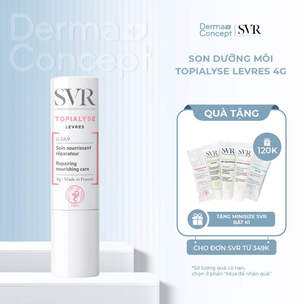 Son dưỡng môi SVR Topialyse Levres 4g [NHẬP KHẨU CHÍNH HÃNG 100%]