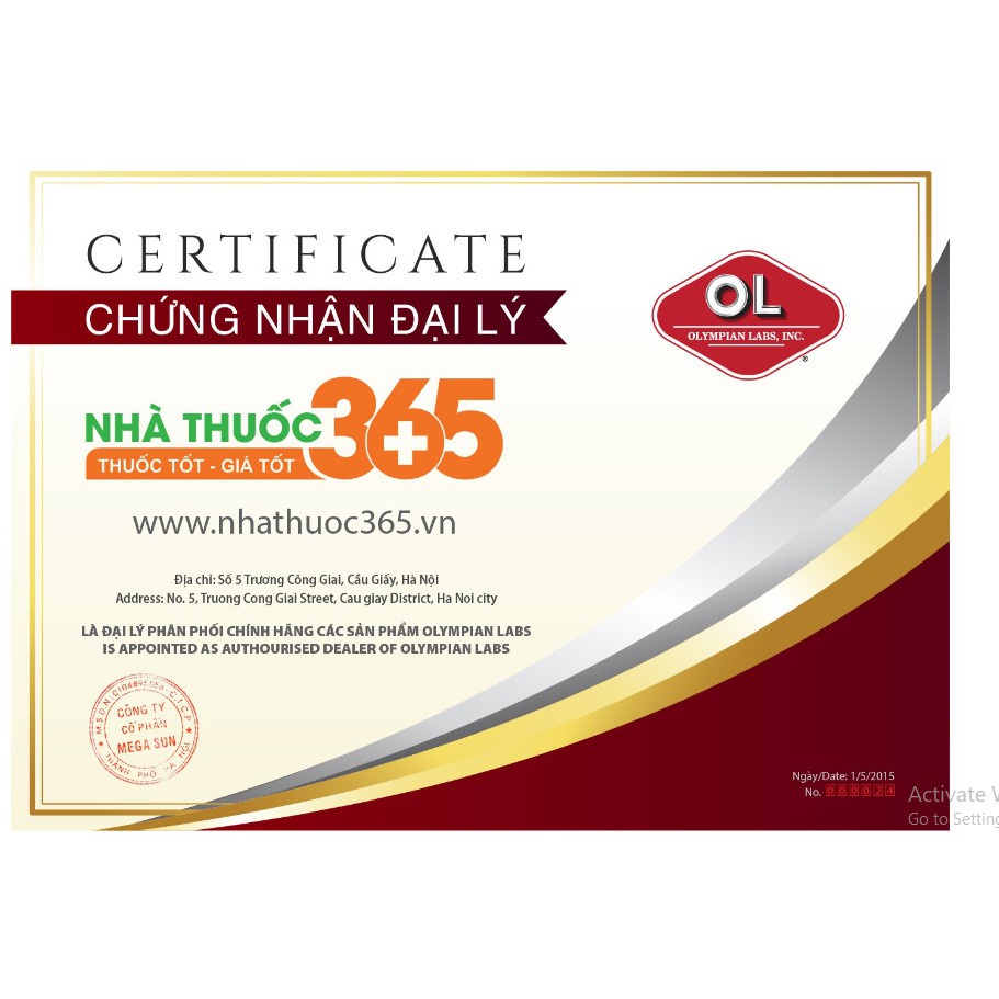 Viên Uống Bổ Sung Vitamin Cho Nam Giới Olympian Labs M4M Multi-Vitamin For Men 30 Viên