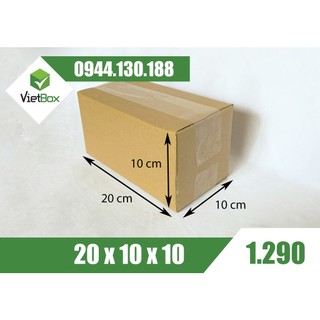 Combo 40 hộp carton 20x10x10
