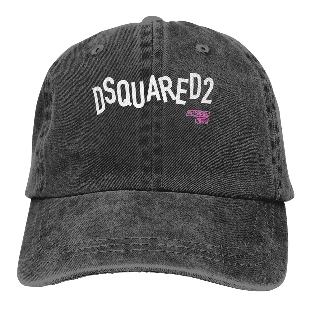 Mũ Cao Bồi Dsquared 2 Kaos Lengan Pendek Warna Hitam Thời Trang Có Thể Điều Chỉnh Cho Nam Và Nữ
