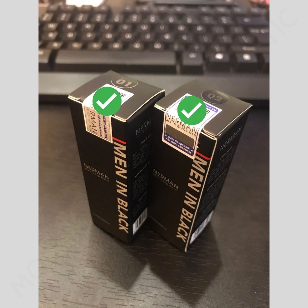 Son Dưỡng Môi Nam Giới Nerman Men In Black 4g - Không Màu/ Màu Hồng Tự Nhiên - Dưỡng ẩm, Không gây thâm môi - Chính Hãng