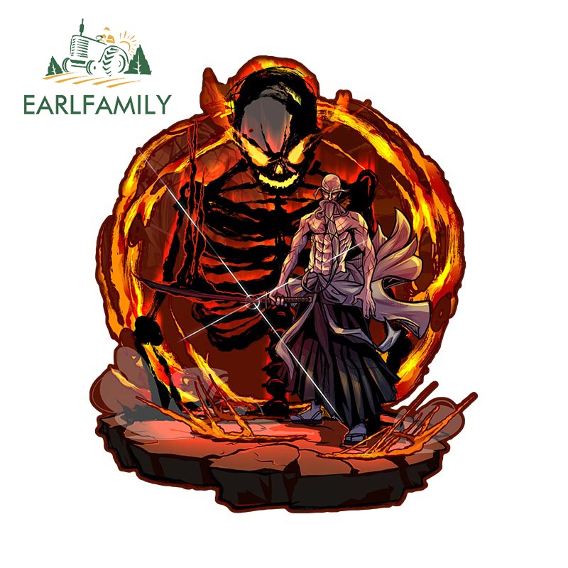 EARLFAMILY 13cm x 11cm Bleach Car Sticker Amusing Hấp Dẫn Chống Thấm Nước VAN Caravan Windows JDM De