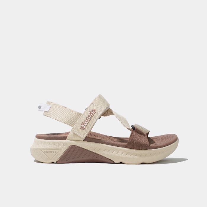 SHONDO | Sandal Shondo F7 Racing be phối nâu F7R2595