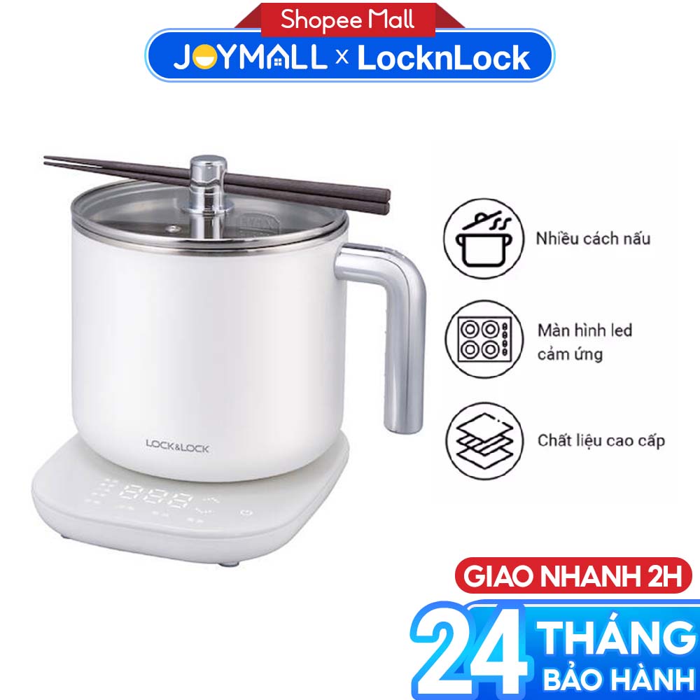 Nồi điện đa năng Lock&Lock 1,5L EJC141 - Hàng chính hãng, có thể dùng nấu lẩu, nấu mì, nấu nước, hâm nóng - JoyMall