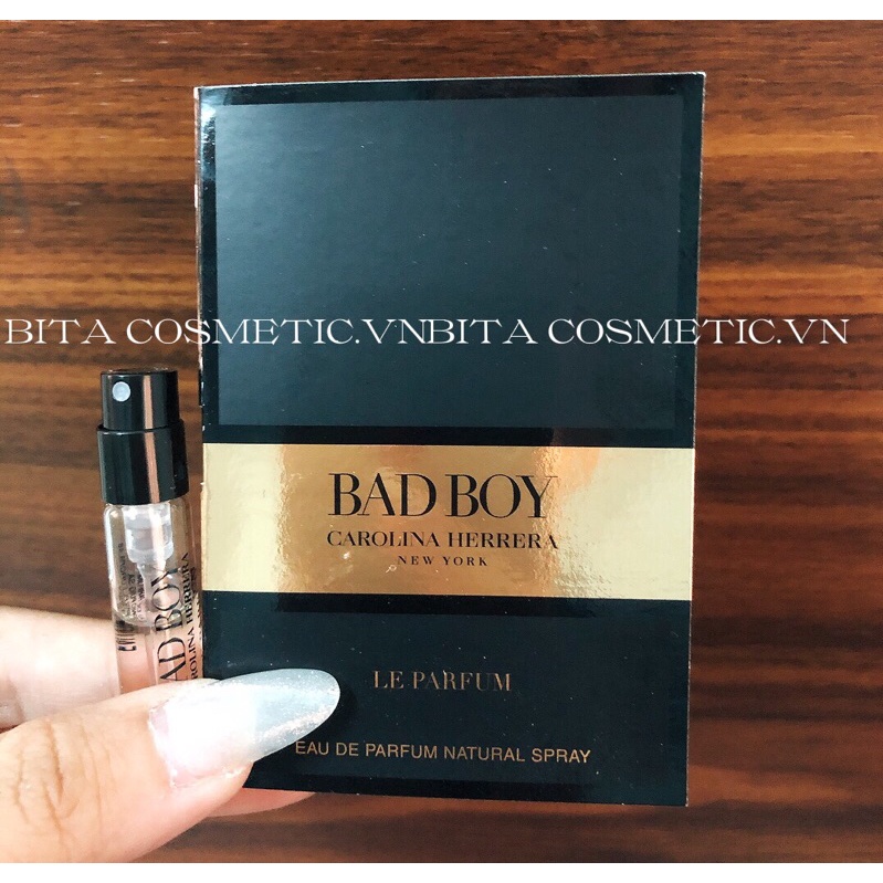 Vial Nước Hoa Carolina Herrera Bad Boy Le Parfum