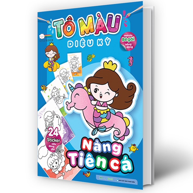 Sách - Tô màu diệu kỳ - Nàng tiên cá (MG)