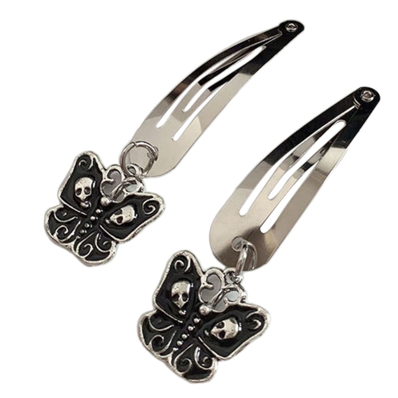 Kẹp Tóc Phong Cách Goth Đơn Giản Chống Rỉ Sét Cho Nữ