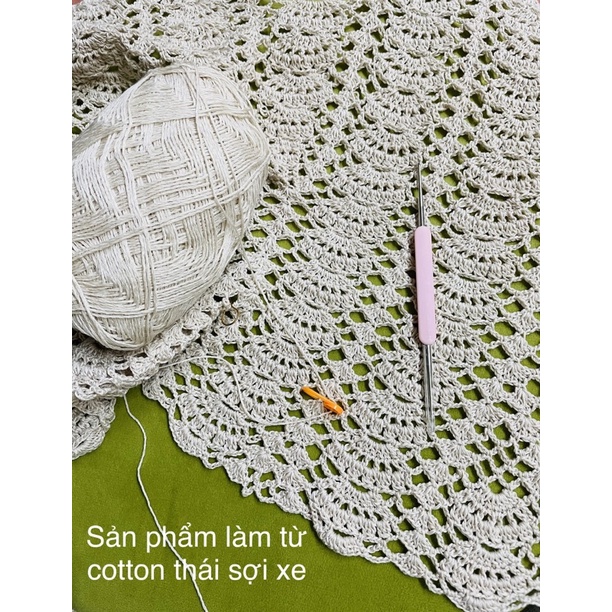 Sợi Cotton Thái - Sợi se/xe 2 chiều  - Sợi mền bóng nhẹ và mát dùng móc áo váy bikini áo dài mùa hè