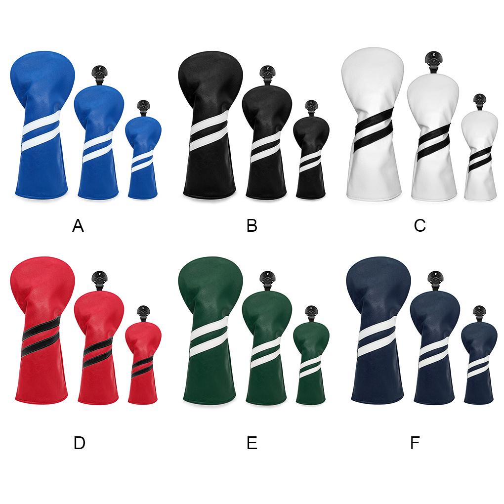 Set 3 Vỏ Bọc Đầu Gậy Đánh Golf Chống Nước Chống Bụi Giặt Được