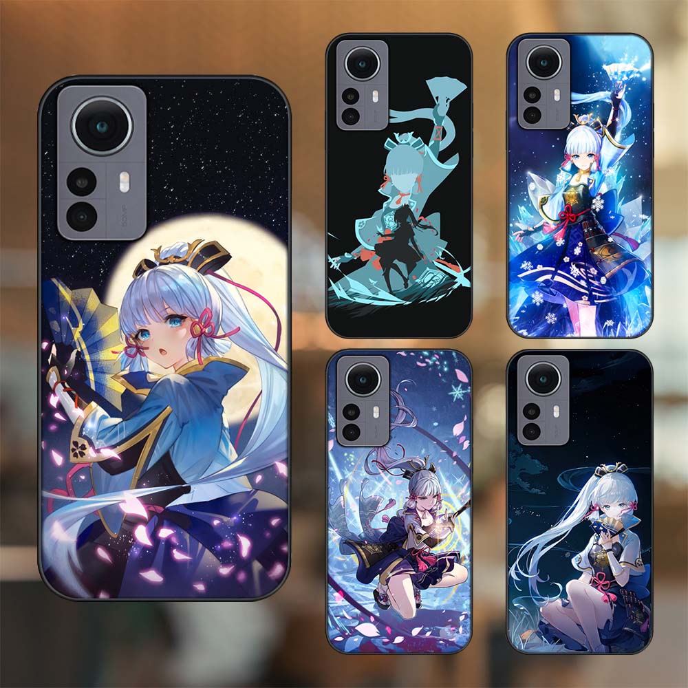 Ốp lưng Xiaomi 12 Pro 5G viền đen in hình Ayaka Genshin Impact