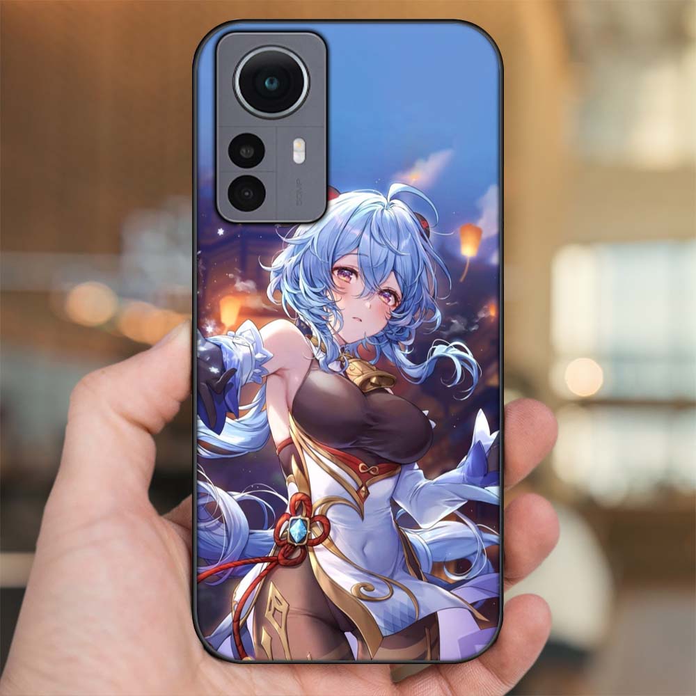 Ốp lưng Xiaomi 12 Pro 5G viền đen in hình Ganyu Genshin Impact