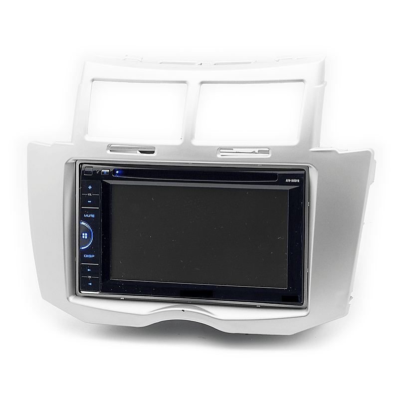 Khung Viền Bảng Điều Khiển Âm Thanh Dvd 2 Din Cho Toyota Yaris Vitz Platz 2005-2011