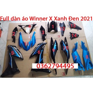 Dàn áo/ vỏ nhựa winner x xanh đen 2021