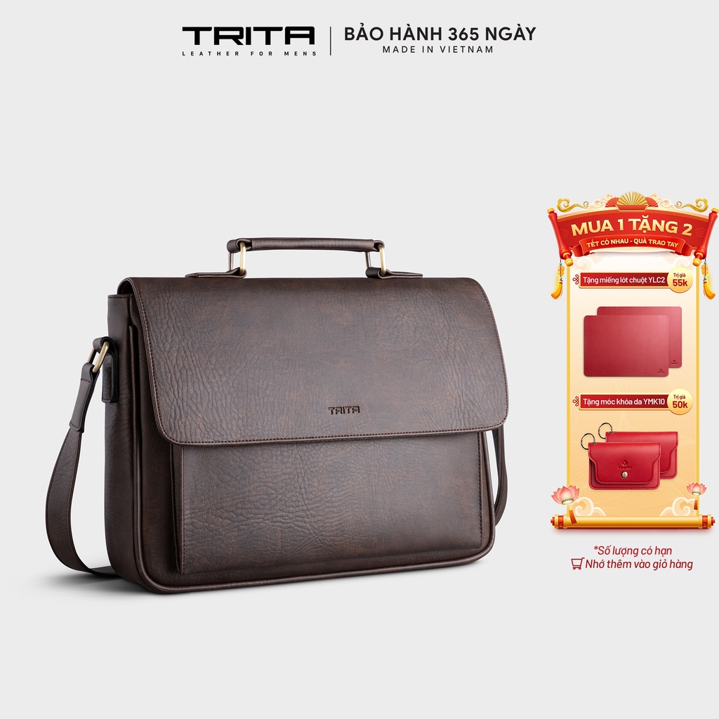 Túi xách da nam công sở TRITA RTN8