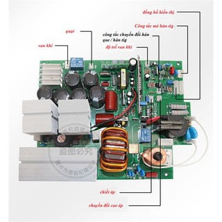 Bo mạch máy hàn Tig / que 200 - 250A đầy đủ rơ le bảo vệ