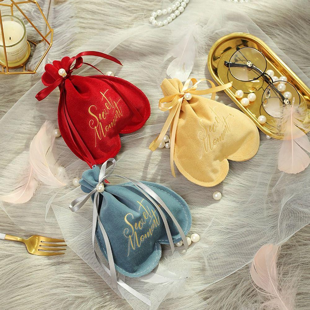 CHOOKEY Bộ 2 Túi Đựng Quà Họa Tiết Trái Tim